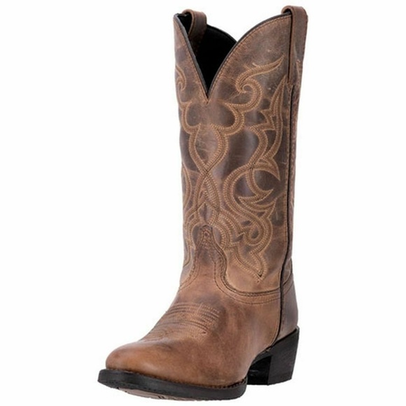 Laredo Shoes - NWT Maddie Laredo Brown Leather Cowboy Boots